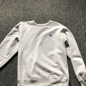 Grey & Blue (logo) Champion crewneck
